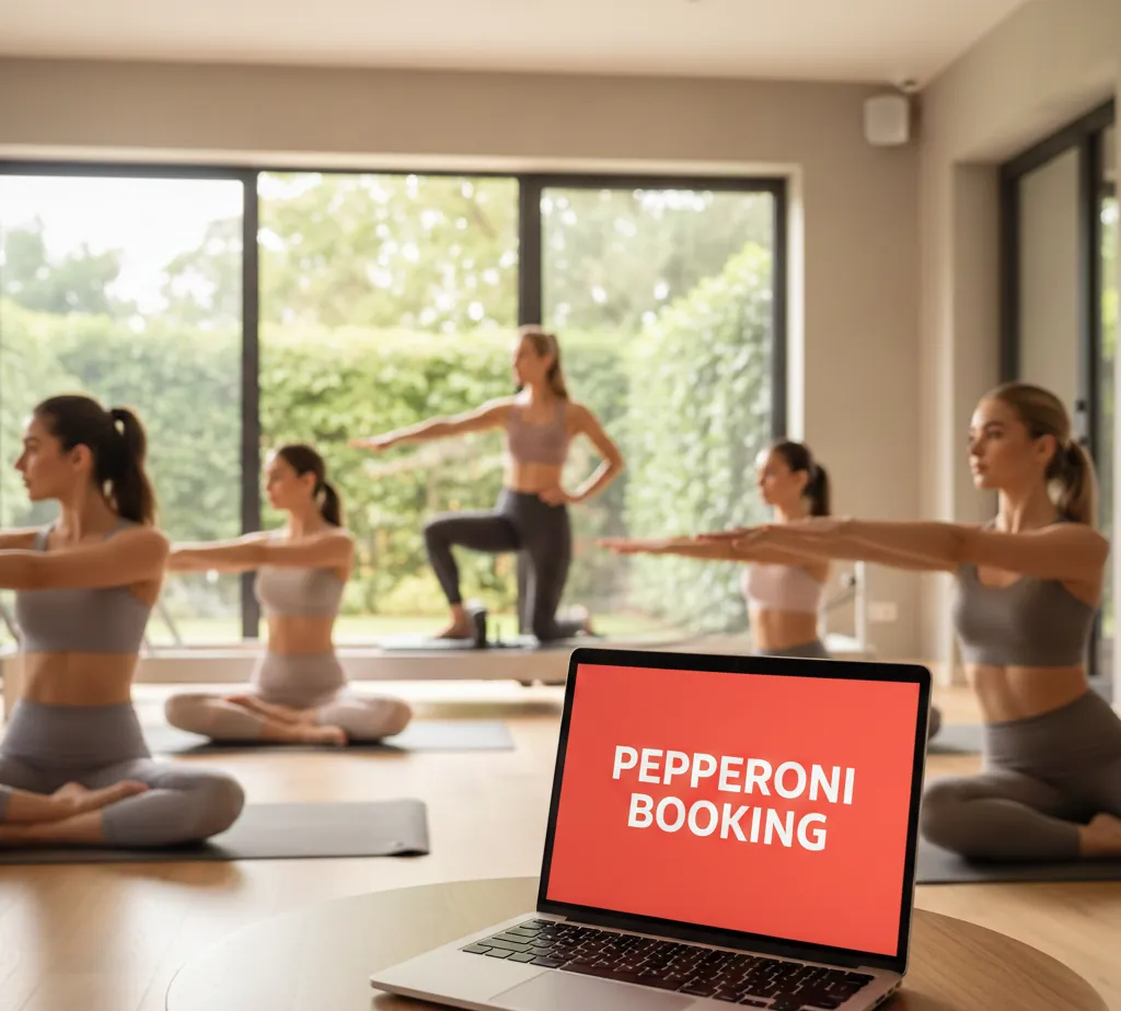 Pilates studio using Pepperoni Booking software